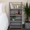 Household Essentials 39" Woven Paper Rattan Accent Shelf